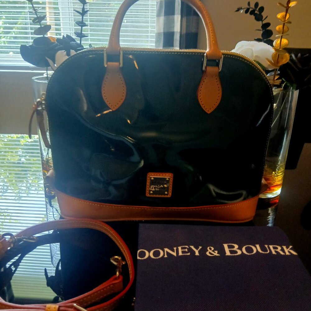 DOONEY & BOURKE black patent leather handbag